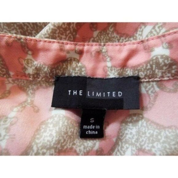 The Limited Cheetah Animal Print V-Neck Blouse Small - Picture 7 of 7